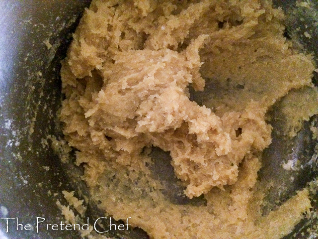 dough for Coxinha, Brazilian chicken fritters in a pot