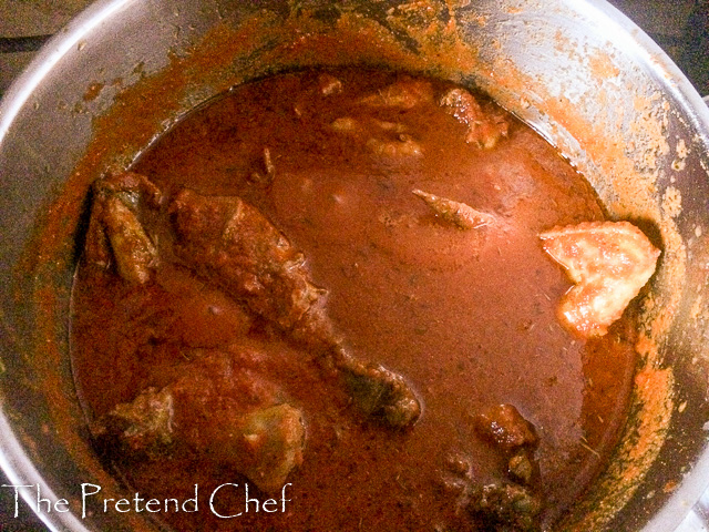 Fresh, light and healthy Nigerian boiled tomato stew with chicken