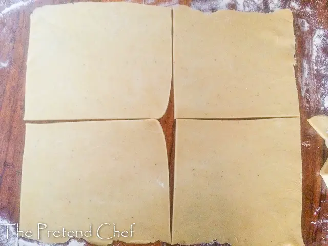 dough cut for Nigerian fish pie
