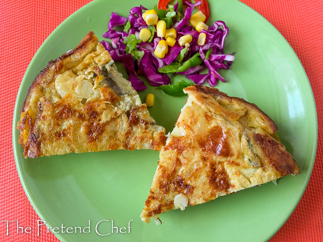 Thick, dense, rich and indulgent easy spanish omelette