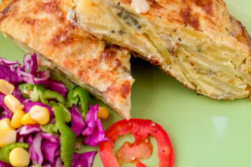 Thick, dense, rich and indulgent easy spanish omelette