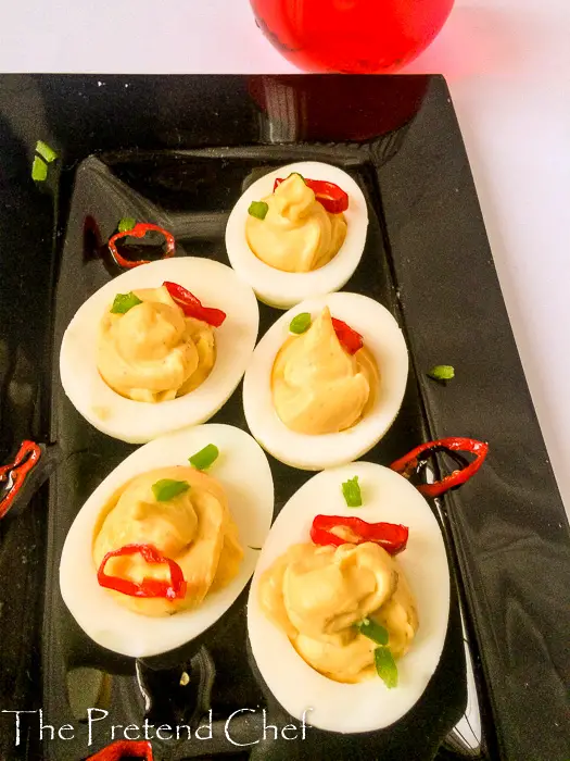 Creamy, smooth and luxurious stuffed eggs, devilled eggs