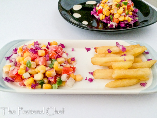 Colourful and fresh Sweet corn salad