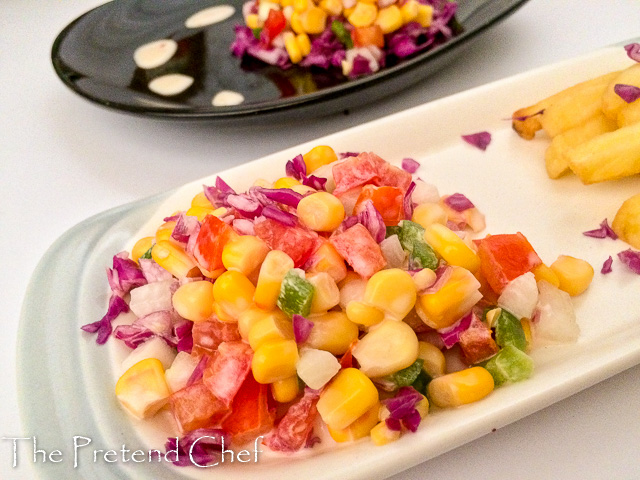 Colourful and fresh Sweet corn salad