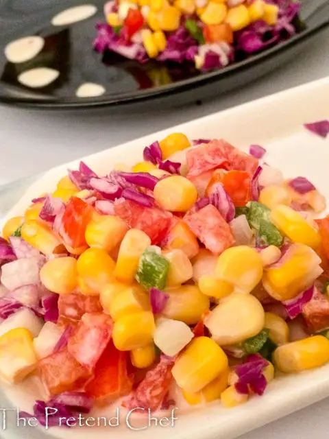 Colourful and fresh Sweet corn salad