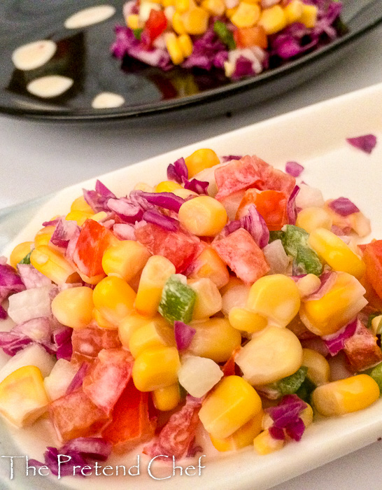 Colourful and fresh Sweet corn salad