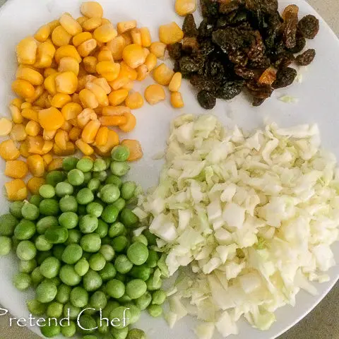 vegetables for Nigerian vegetable pie