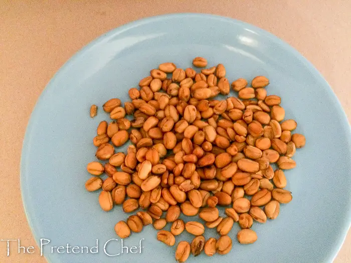 Toasted African breadfruit seeds (Ukwa seeds)