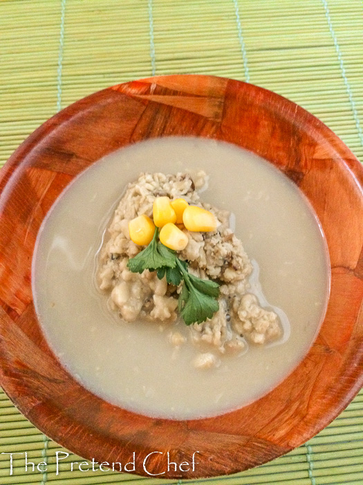 Wholesome and delicately flavoured breadfruit soup