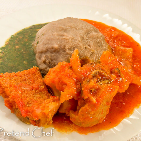 Omi Obe (Stew) with Ewedu