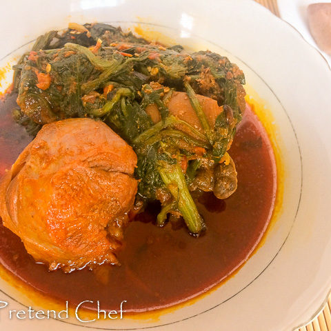 Omi Obe (Stew) and efo