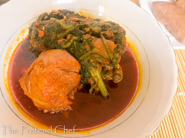 Omi Obe (Stew) and efo