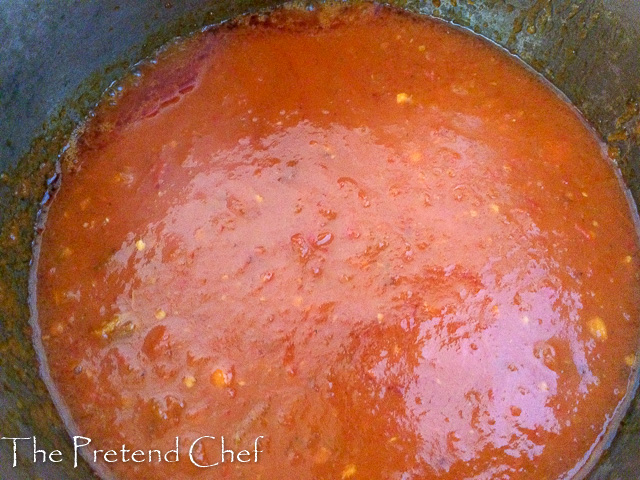 Omi Obe (Stew) in a pot