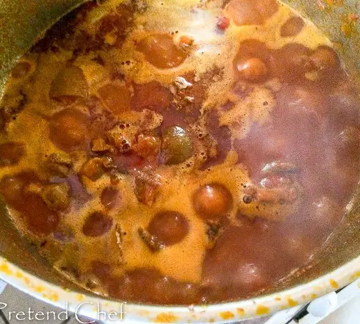 Omi Obe (Stew) in a pot
