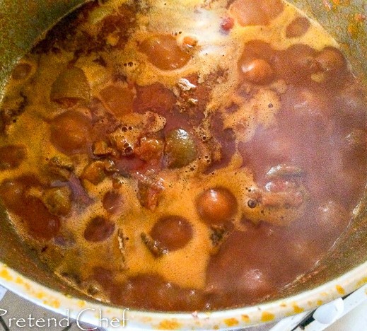 Omi Obe (Stew) in a pot