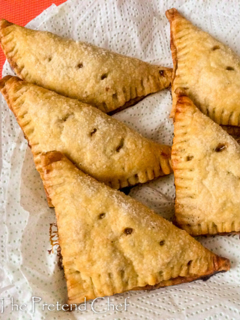 Indulgent Caramel apple filled apple hand pie