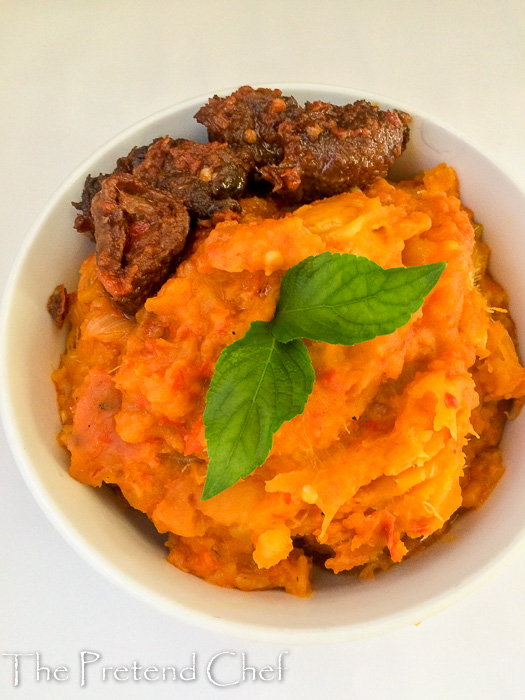 Asaro (mashed yam porridge)