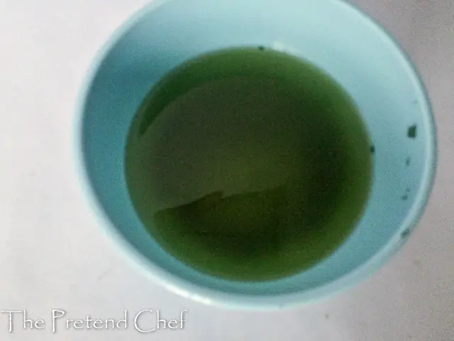 water from washed vegetable