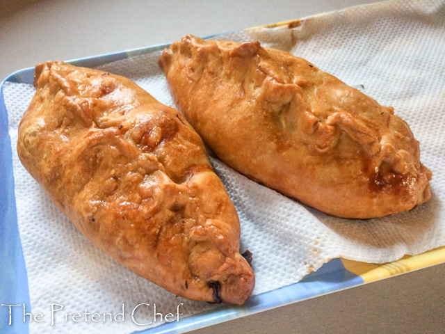 Golden and sturdy Nigerian Cornish Pasty