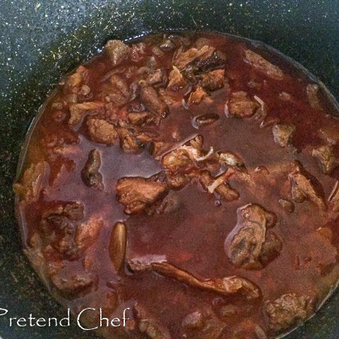 broth for Oto Mboro, Unripe plantain porridge