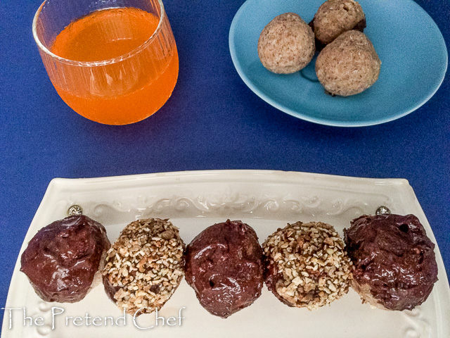 Chocolate coated Tiger nut energy balls