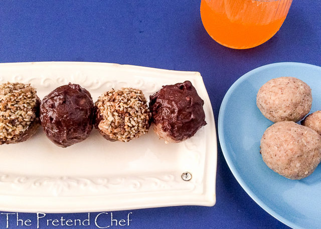 Chocolate coated Tiger nut energy balls