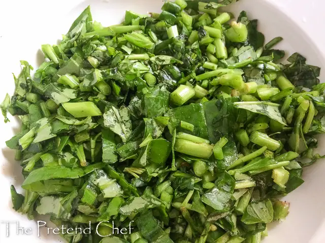 shredded waterleaf for Afang Soup Deluxe