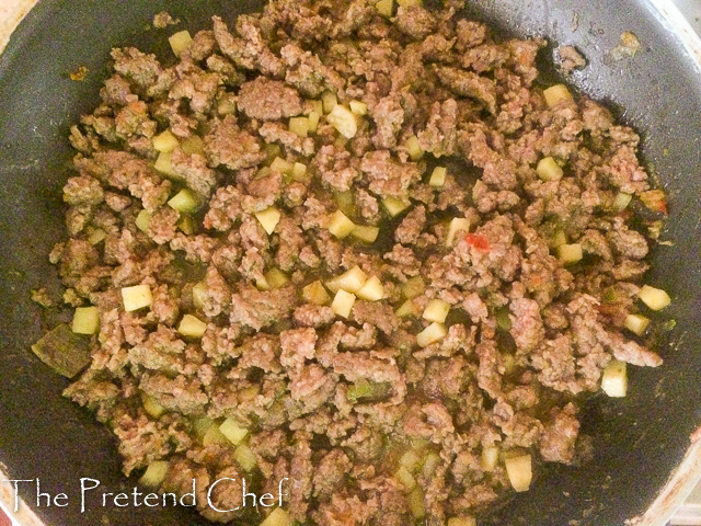 Minced beef Herb Empanada filling