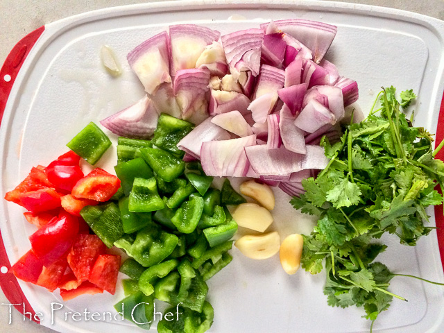 chopped vegetables Simple Sofrito