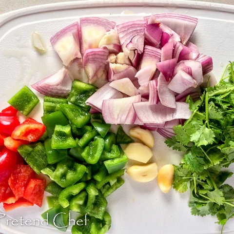 chopped vegetables