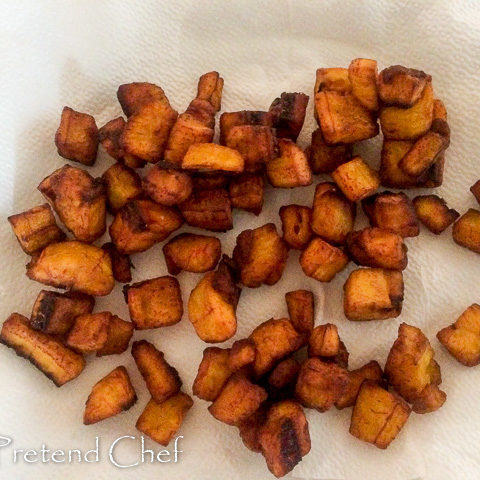 fried plantain for gizdodo, gizzard and plantain