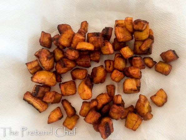 fried plantain for gizdodo, gizzard and plantain