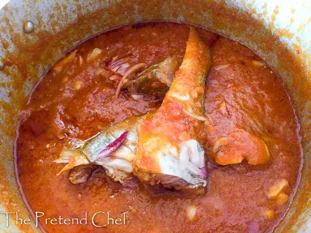 Nigerian fish stew (Imoyo)