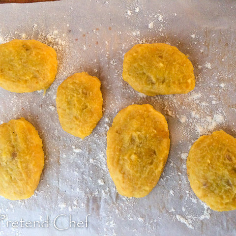 over-ripe plantain empanada