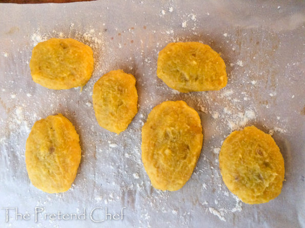 over-ripe plantain empanada