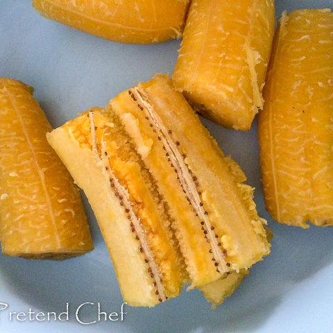 peeled plantains for ripe plantain empanada