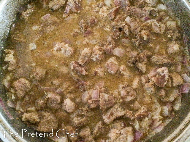 steak and kidney pie filling cooking