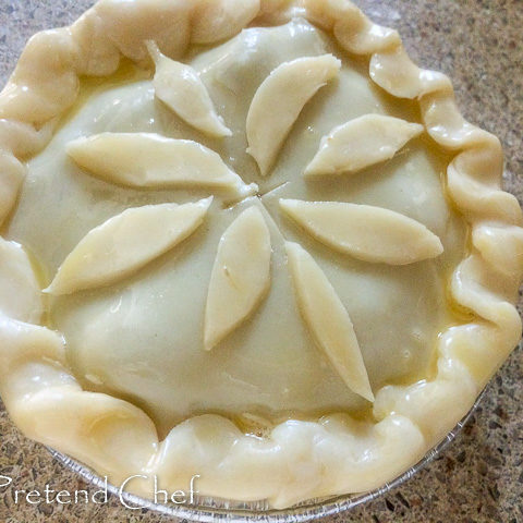 steak and kidney pie ready for cooking