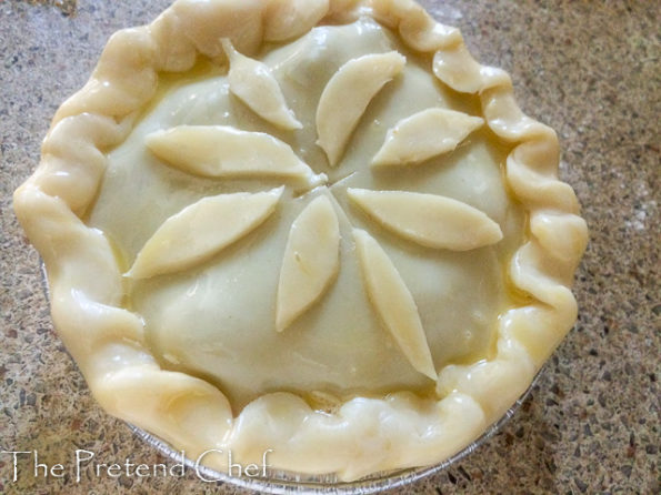 steak and kidney pie ready for cooking