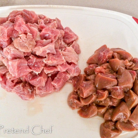 cubes of steak and kidney for pie