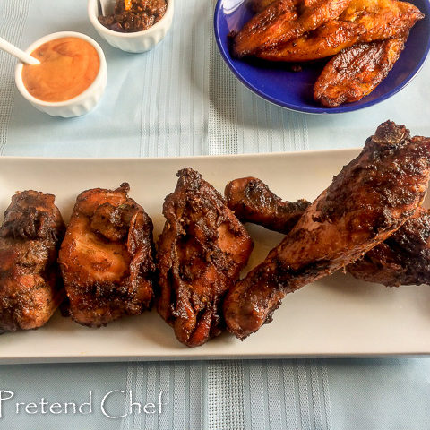 Spicy, hot, tender, juicy oven baked jerk chicken