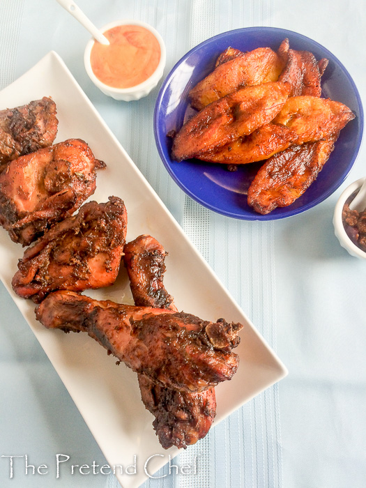 Spicy, hot, tender, juicy oven baked jerk chicken