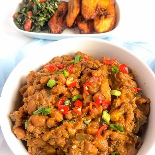 Healthy, delightfully tasty nigerian beans porridge
