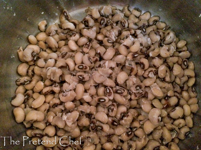 boiled beans Nigerian Greens and beans