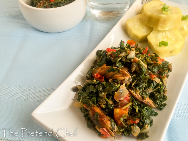 Healthy, flavourful and fresh smoked fish with greens