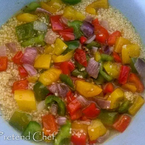 couscous with peppers Couscous with bell peppers