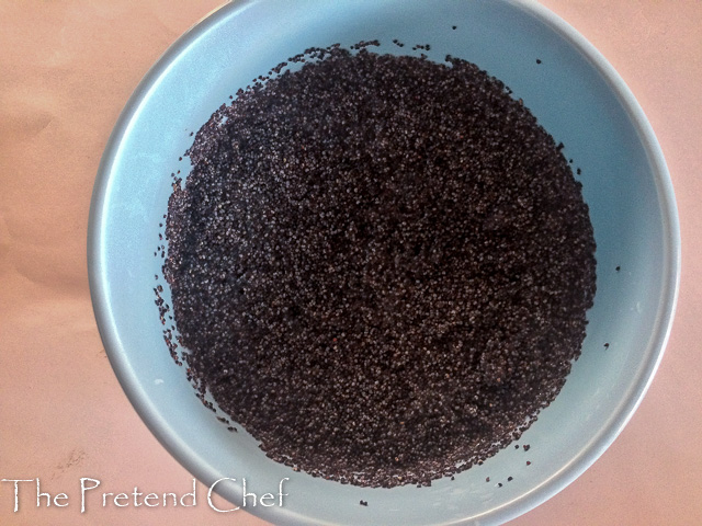 poppy seeds soaking in milk