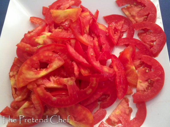 sliced tomatoes