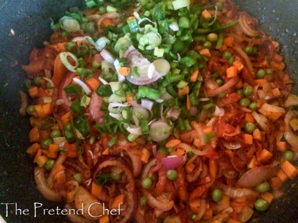 vegetables for peppered mixed meat