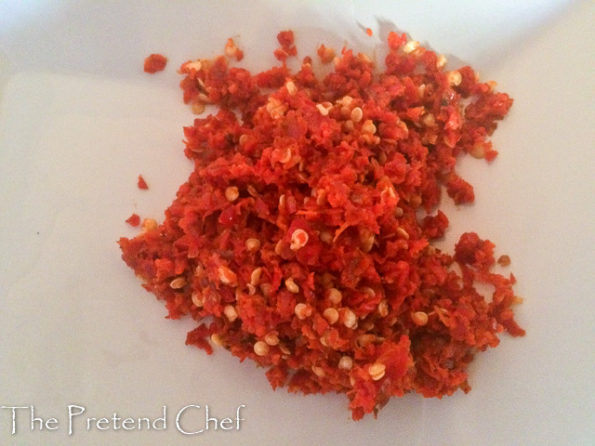 chopped peppers